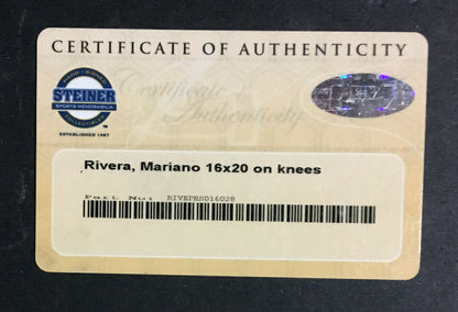 Mariano Rivera signed 16x20 Celebration photo framed Yankees coin auto Steiner