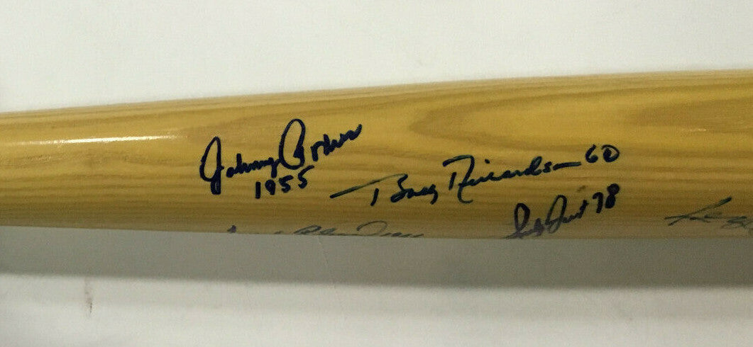 World Series MVP signed bat 10 auto Frank Robinson Bob Gibson Don Larsen Jackson