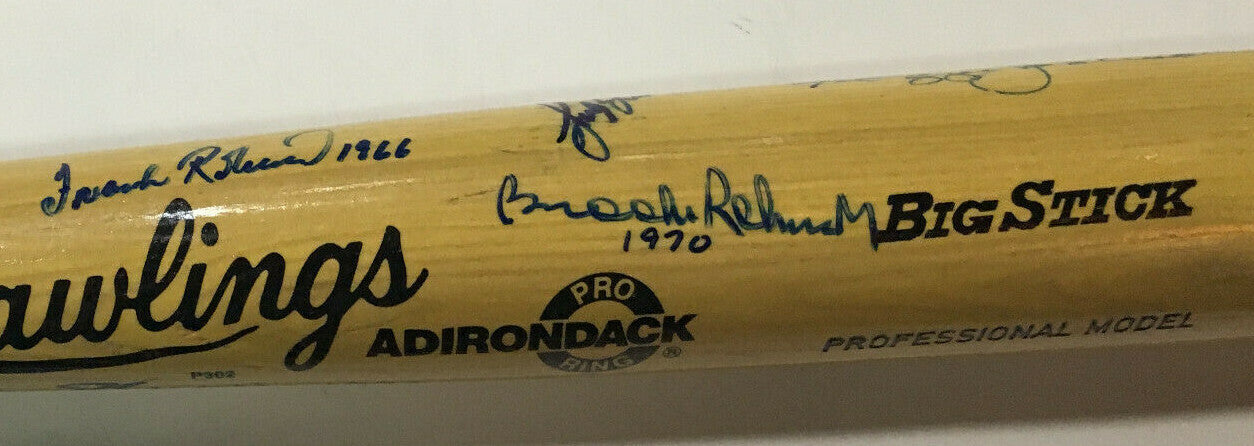 World Series MVP signed bat 10 auto Frank Robinson Bob Gibson Don Larsen Jackson