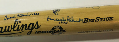 World Series MVP signed bat 10 auto Frank Robinson Bob Gibson Don Larsen Jackson