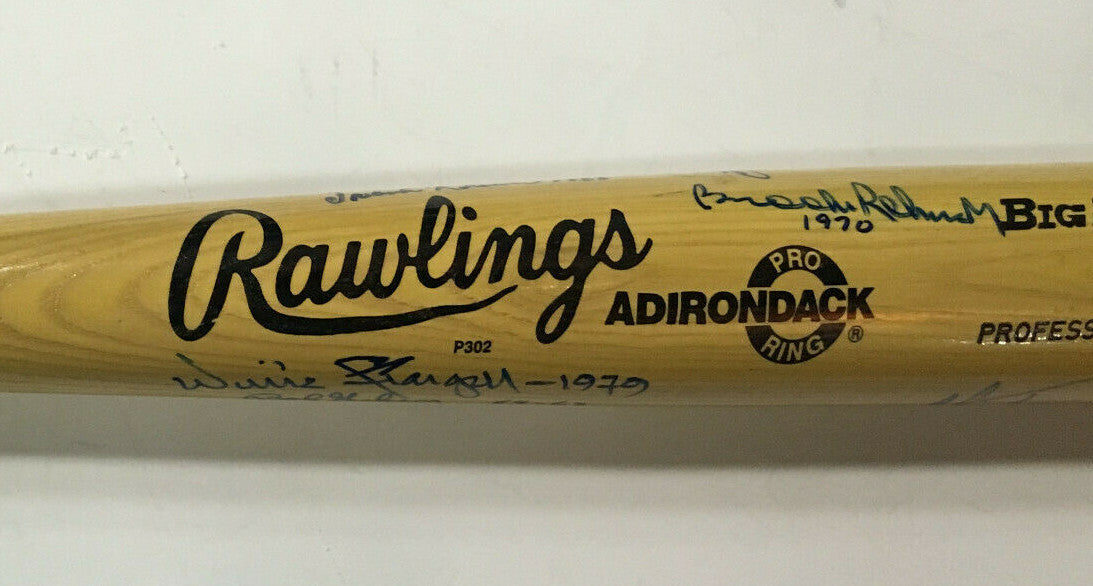 World Series MVP signed bat 10 auto Frank Robinson Bob Gibson Don Larsen Jackson