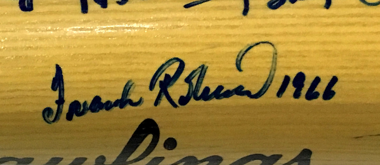 World Series MVP signed bat 10 auto Frank Robinson Bob Gibson Don Larsen Jackson
