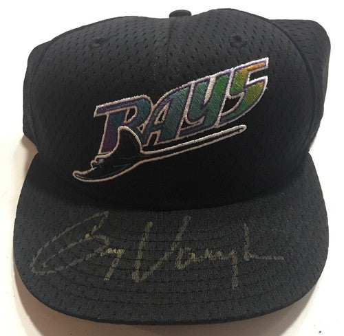 Greg Vaughn Signed Tampa Bay Devil Rays New Era Game Mesh Hat Mint Auto CBM COA