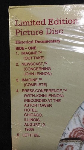 THE BEATLES  TIMELESS PICTURE DISC Sealed New Original LENNON Holland Rec Track