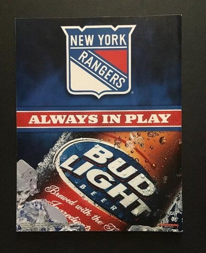 NY Rangers 2006 Opening Night Broadway Blue Program Lundqvist Jagr Media Notes