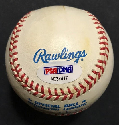 Dan Quayle Signed Official AL Baseball Autograph 44th Vice President USA PSA COA