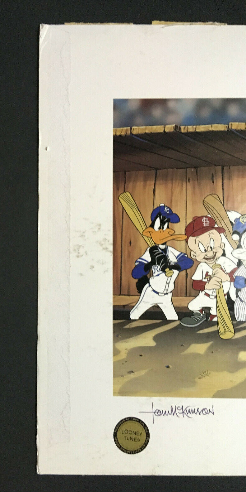 Pete Rose Eddie Murray Rod Carew signed 3000 hit Looney Tunes litho 3 auto COA