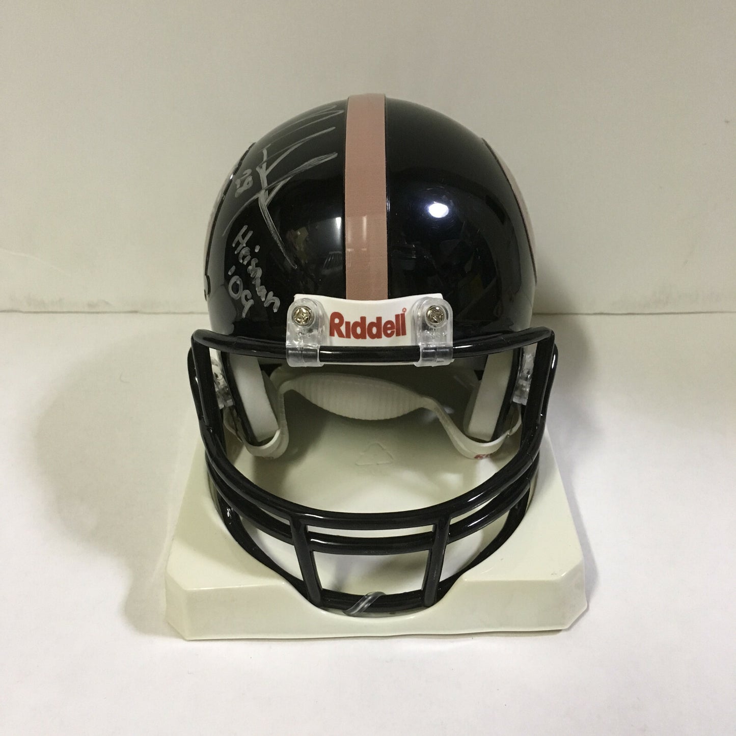 Mark Ingram Saints signed mini helmet ins 09 Heisman autograph CBM COA