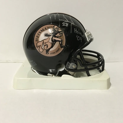 Mark Ingram Saints signed mini helmet ins 09 Heisman autograph CBM COA