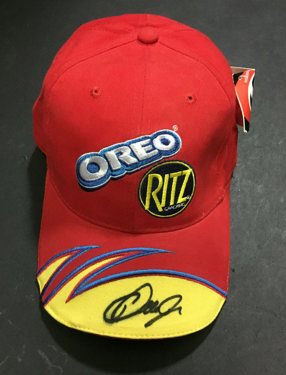 Dale Earnhardt Jr signed Oreo Ritz NASCAR Chase hat #81 NWT Autograph CBM COA