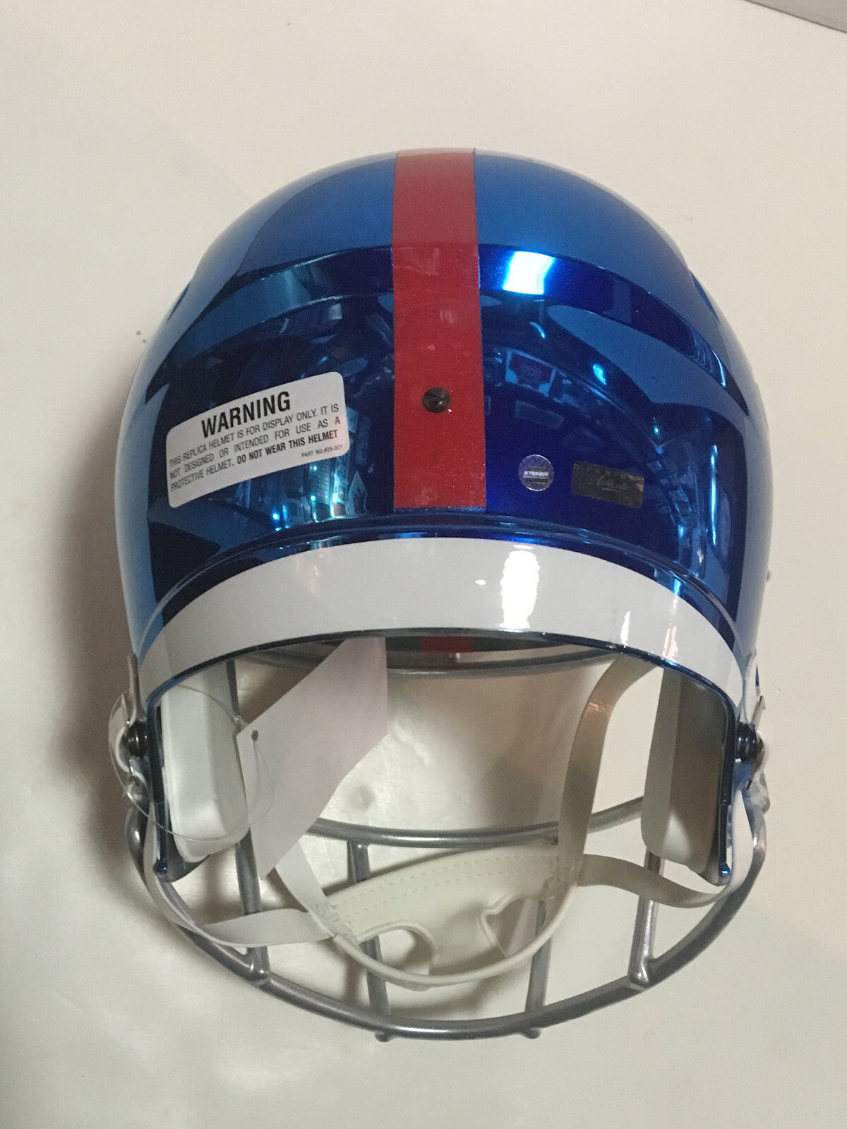 Saquon Barkley Giants ROY Signed FS Chrome helmet Rookie auto Steiner Panini COA
