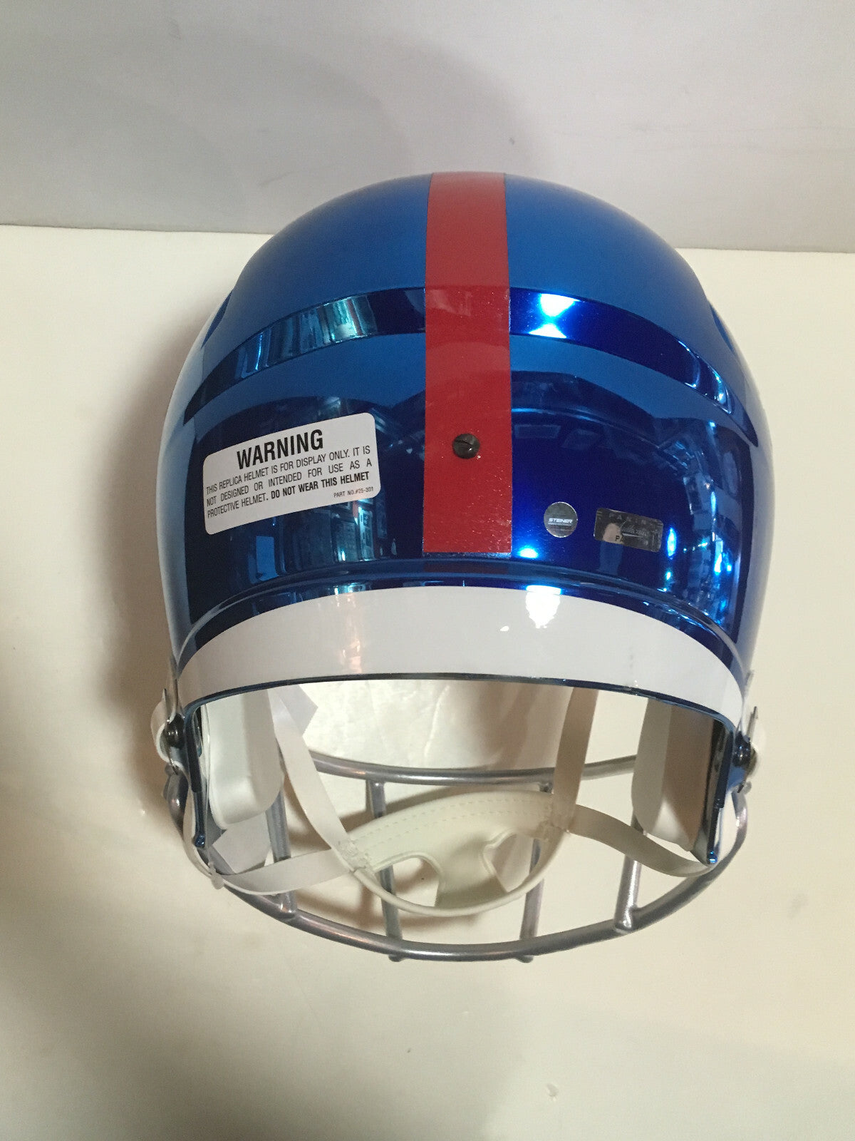 Saquon Barkley Giants ROY Signed FS Chrome helmet Rookie auto Steiner Panini COA