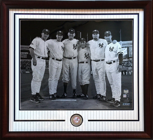Yankees Perfect 6 16x20 Chrome Photo framed coin Berra Larsen Cone Posada Wells