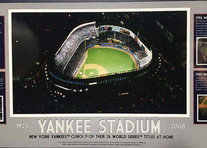 YANKEE STADIUM Final Season 1923- 2008  16x20 Photo File Mlb Holo Derek Jeter