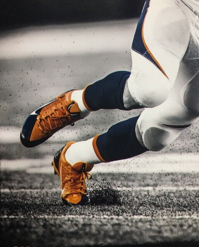 Wes Welker 11x14 Spotlight Photo Broncos #83 Signed Photographer WILLIAM HAUSER