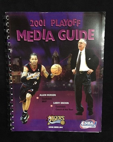 2001 NBA playoffs media Playoff guide Philadelphia 76ers Allen Iverson Rare