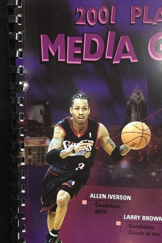 2001 NBA playoffs media Playoff guide Philadelphia 76ers Allen Iverson Rare