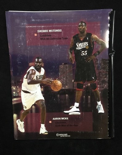 2001 NBA playoffs media Playoff guide Philadelphia 76ers Allen Iverson Rare