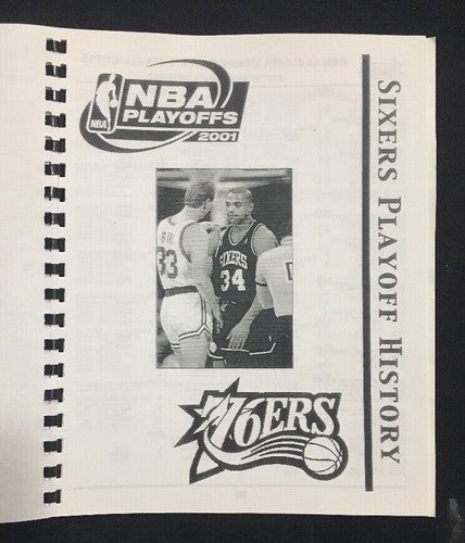 2001 NBA playoffs media Playoff guide Philadelphia 76ers Allen Iverson Rare