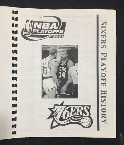 2001 NBA playoffs media Playoff guide Philadelphia 76ers Allen Iverson Rare