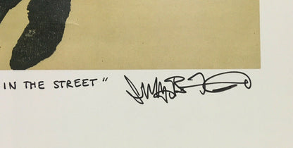 Jeff Frankel signed Bruce Springsteen Out In the Street Art framed auto COA /84