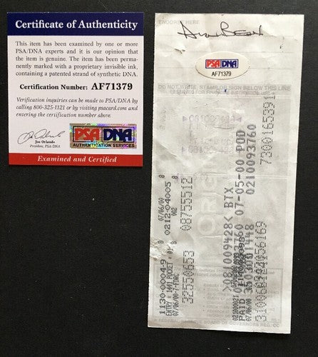 Alan Bean Signed Check Mint Autograph Moonwalker Apollo Psa Coa Cut