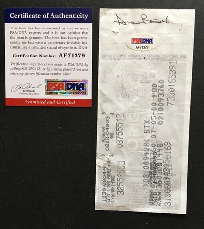 Alan Bean Signed Check Mint Autograph Moonwalker Apollo Psa Coa Cut