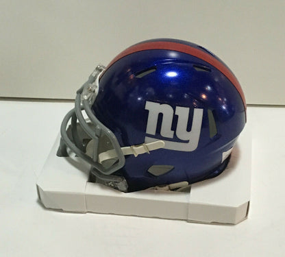 Daniel Jones signed Giants Speed Mini Helmet Rookie Auto Colts  Fanatics COA