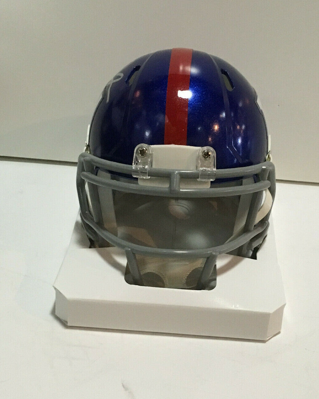 Daniel Jones signed Giants Speed Mini Helmet Rookie Auto Colts  Fanatics COA