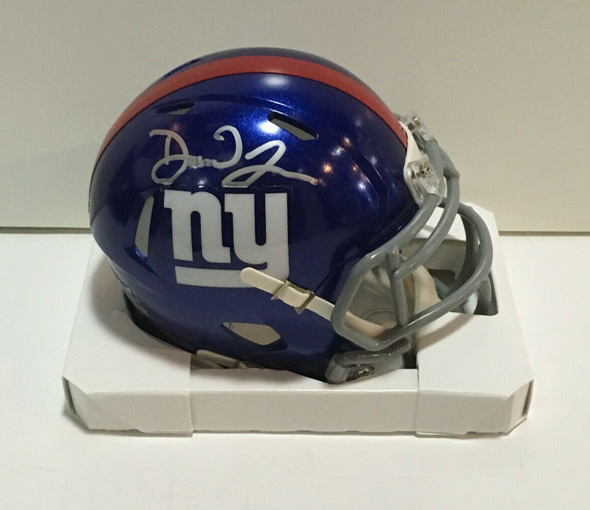 Daniel Jones signed Giants Speed Mini Helmet Rookie Auto Colts  Fanatics COA
