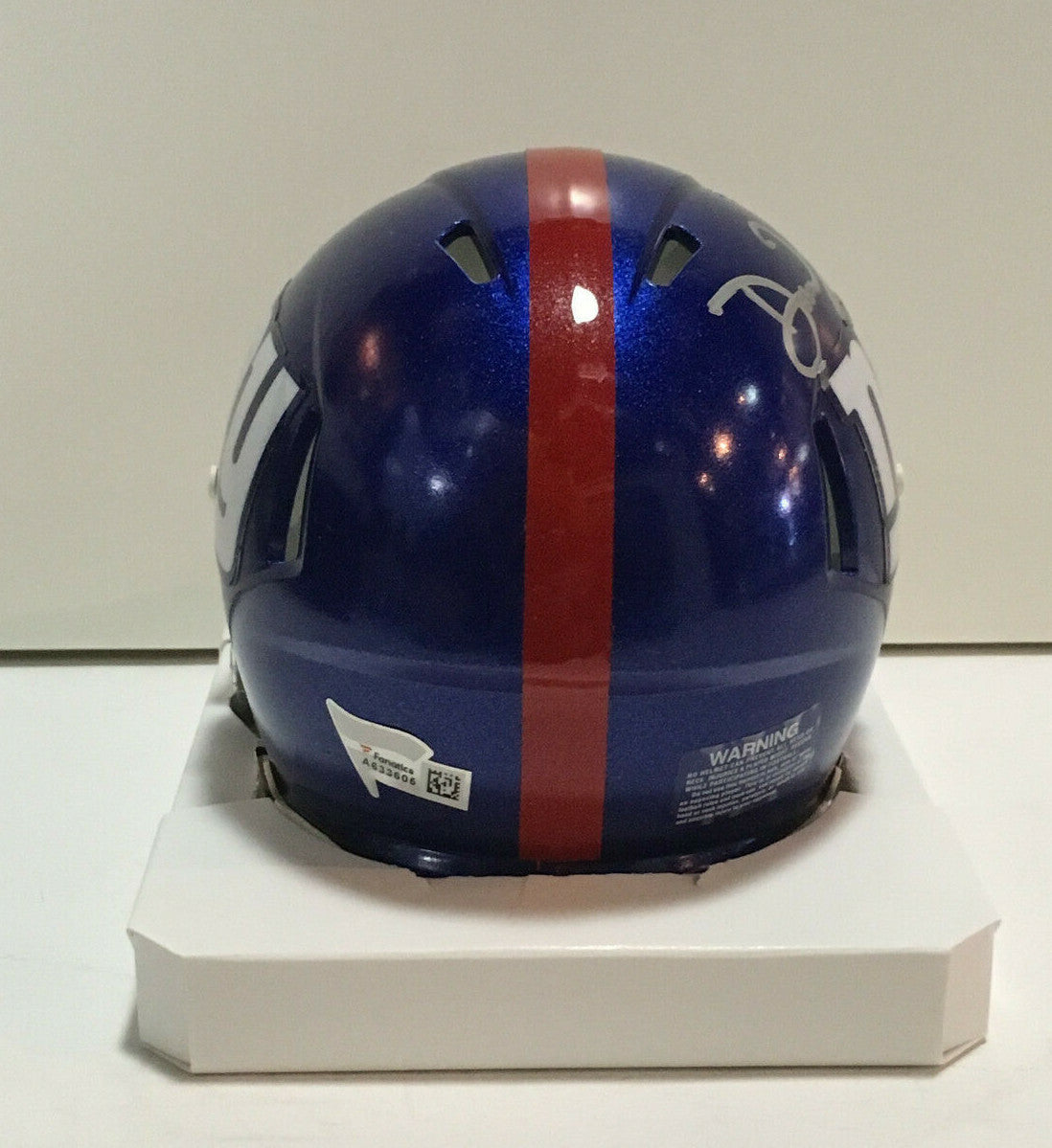 Daniel Jones signed Giants Speed Mini Helmet Rookie Auto Colts  Fanatics COA