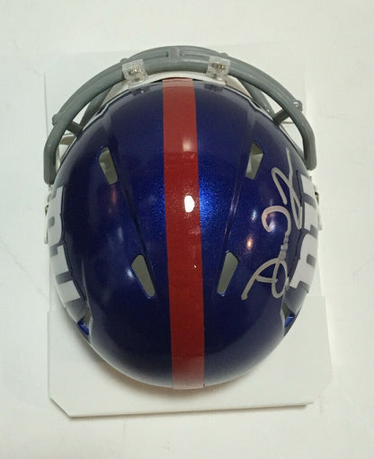 Daniel Jones signed Giants Speed Mini Helmet Rookie Auto Colts  Fanatics COA