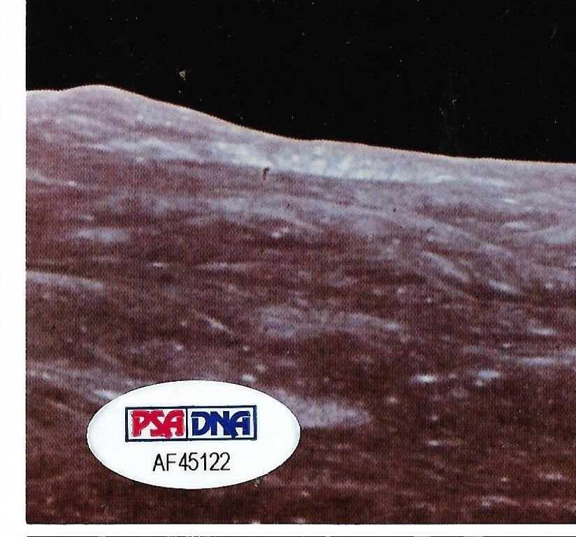 Apollo Astronauts signed Framed Moon photo Harrison Schmitt Edgar Mitchell PSA