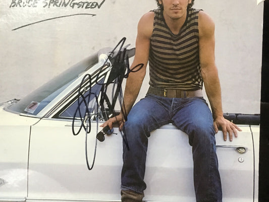 Bruce Springsteen signed Cover Me Record album framed Mint autograph PSA Dna LOA