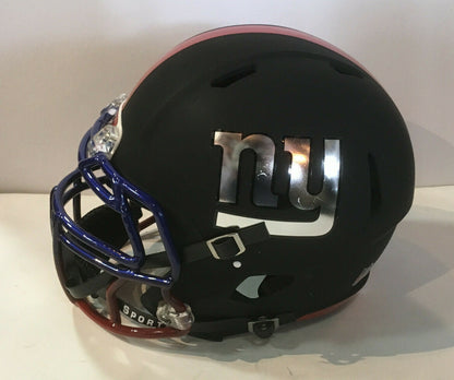 Daniel Jones Giants Signed Riddell Victor Pro helmet 2019 1st Rd Pick Auto BAS