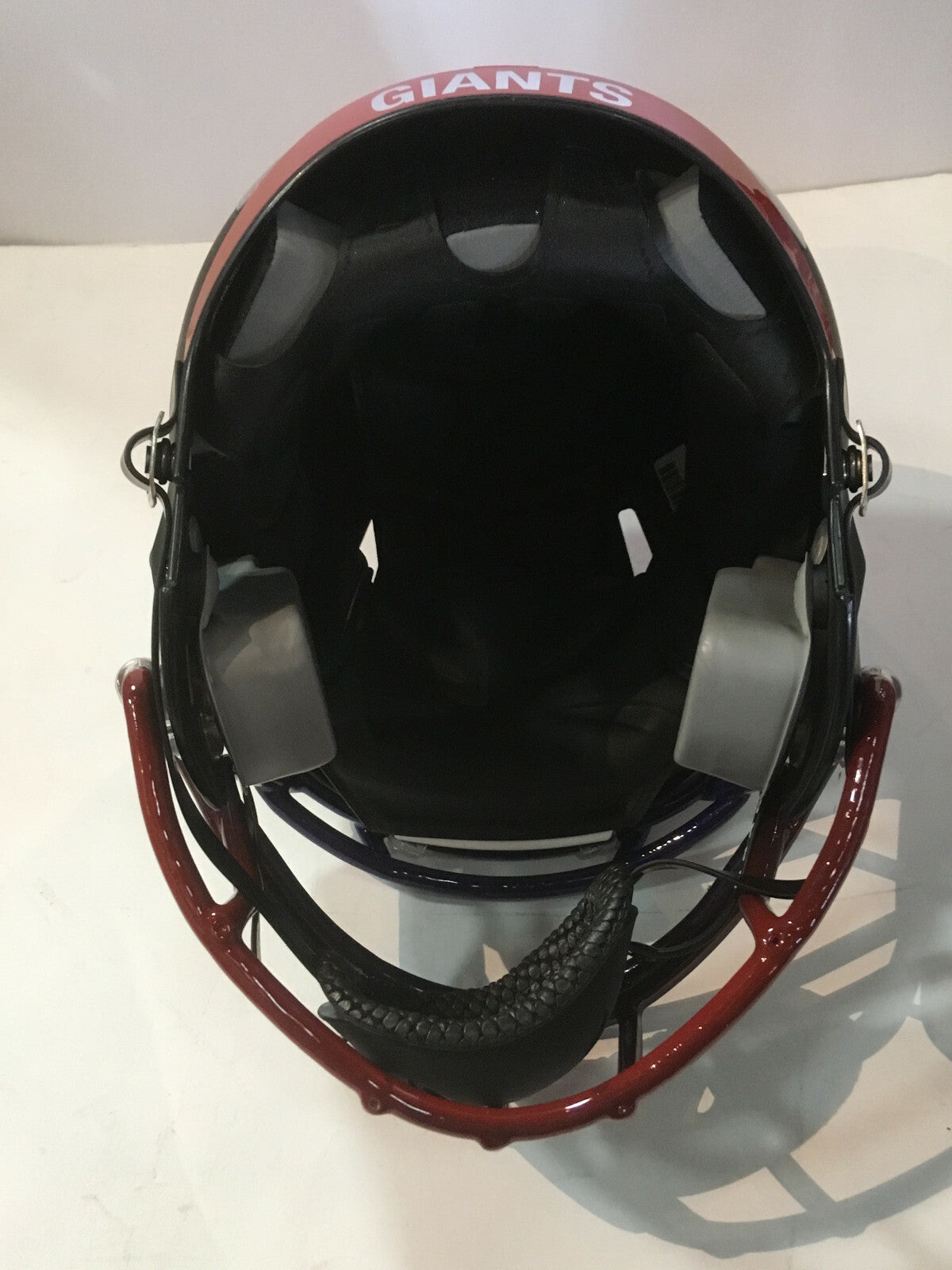 Daniel Jones Giants Signed Riddell Victor Pro helmet 2019 1st Rd Pick Auto BAS
