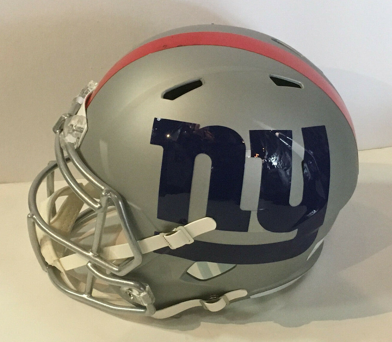 Daniel Jones Giants signed AMP Helmet FS 2019 1st Rd pick Rookie Auto BAS Coa
