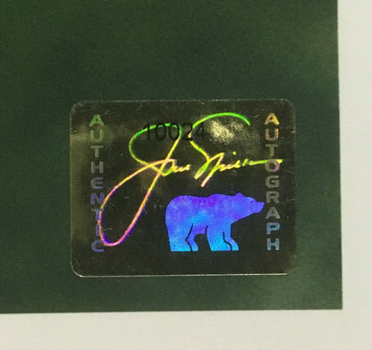 Jack Nicklaus signed Walk of Fame litho framed auto Golden Bear Holo COA /100