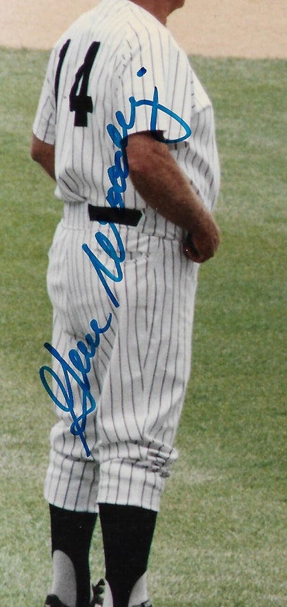 Yankees Old Timers Day signed 8x10 photo framed 5 auto Bobby Murcer PSA COA