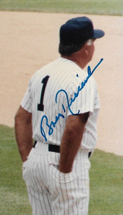 Yankees Old Timers Day signed 8x10 photo framed 5 auto Bobby Murcer PSA COA