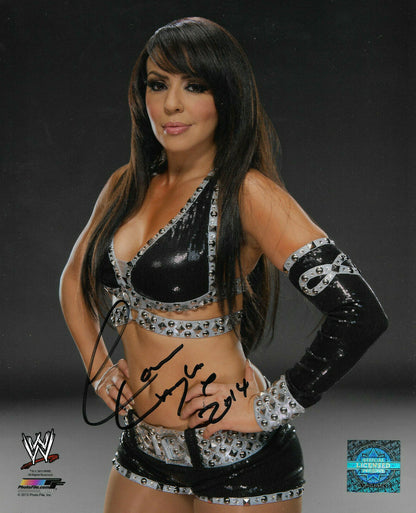 Layla El WWE Diva signed 8x10 Wrestling photo 2014 Mint Auto CBM COA