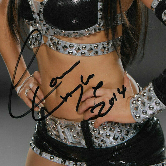Layla El WWE Diva signed 8x10 Wrestling photo 2014 Mint Auto CBM COA