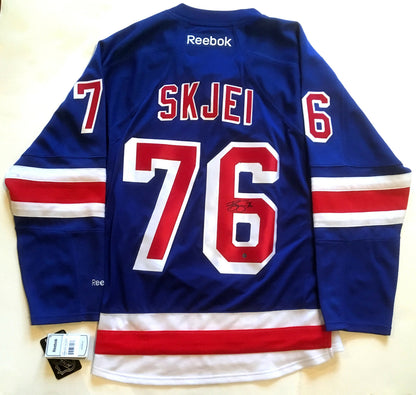 Brady Skjei signed Rangers #76 Reebok Jersey Autograph Steiner Holo COA