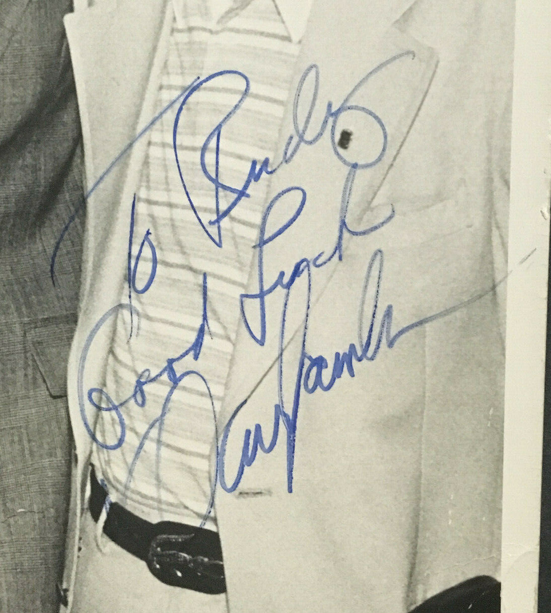 Billy Martin Danny Lawler signed 11x14 photo To Rudy Giuliani 2 auto RARE PSA