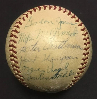 1957 NY Giants Signed NL Baseball 24 Auto Willie Mays Red Schoendienst PSA Loa