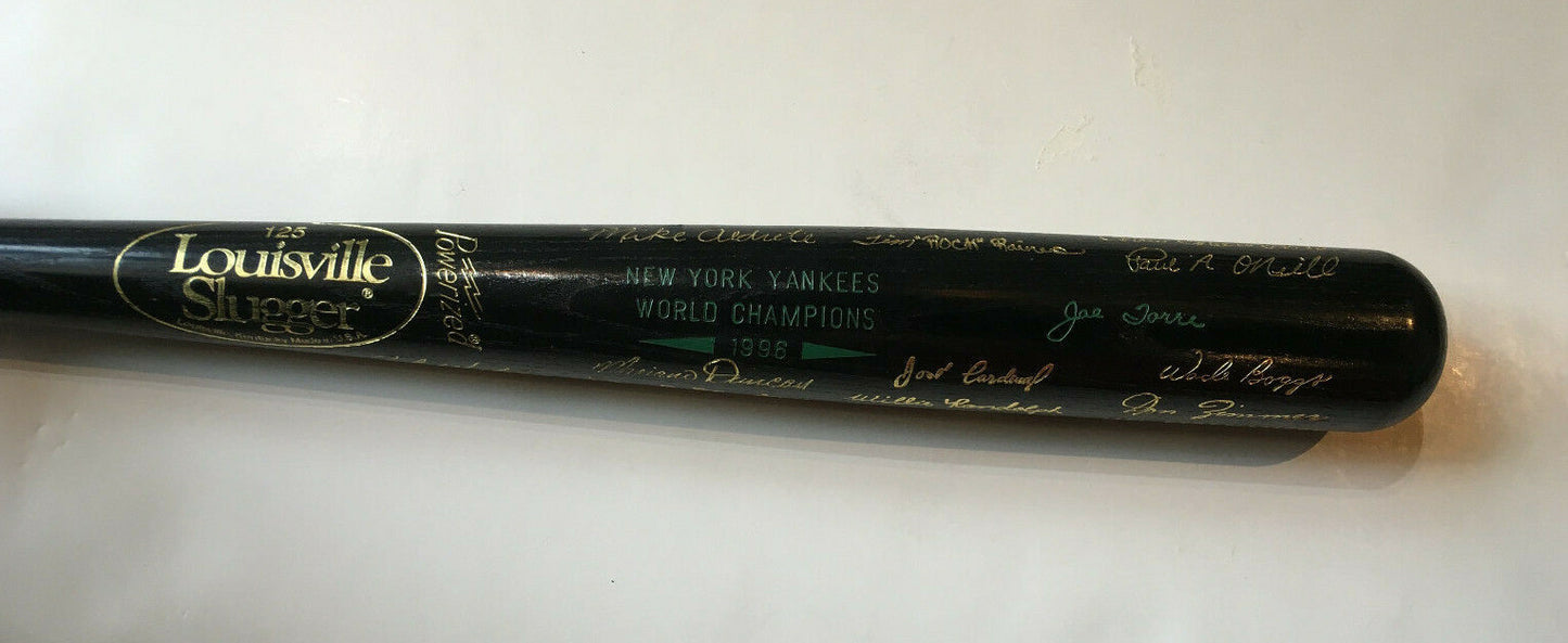 1996 NY Yankees World Series Champions 35" Engraved LS Baseball Bat RARE