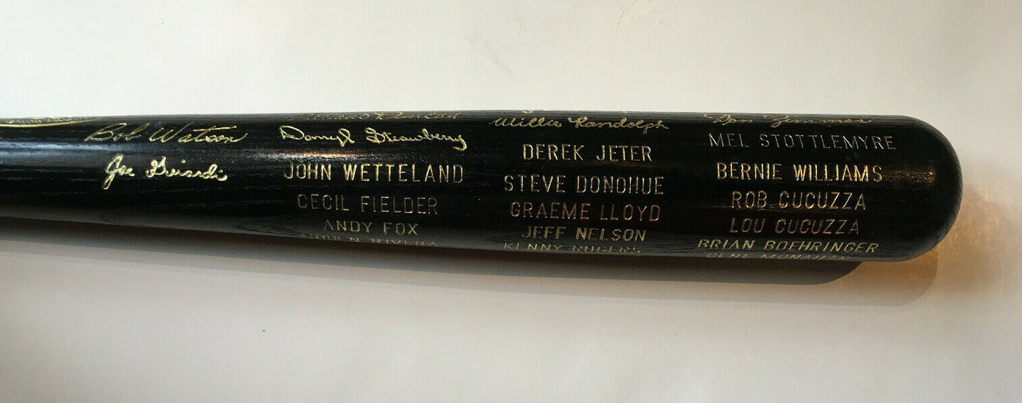 1996 NY Yankees World Series Champions 35" Engraved LS Baseball Bat RARE