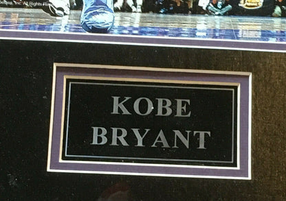Kobe Bryant Signed Lakers #8 Jersey # 2001 finals 20x24 PHOTO framed PSA coa