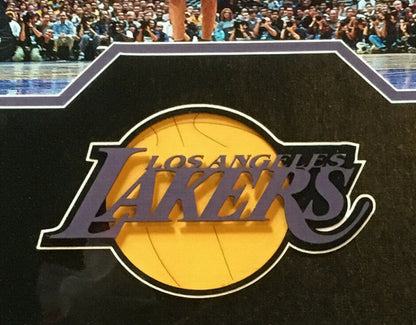 Kobe Bryant Signed Lakers #8 Jersey # 2001 finals 20x24 PHOTO framed PSA coa