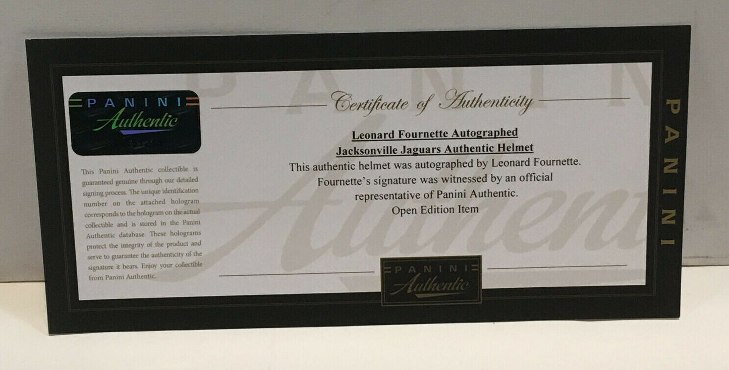Leonard Fournette Jaguars signed Proline FS helmet auto Fanatics Panini COA